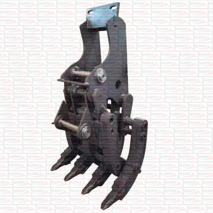 Mechanical Wood Loading Grapple For Excavator