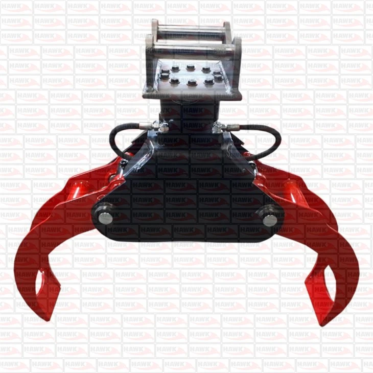 Wood Log Grapple For Excavator
