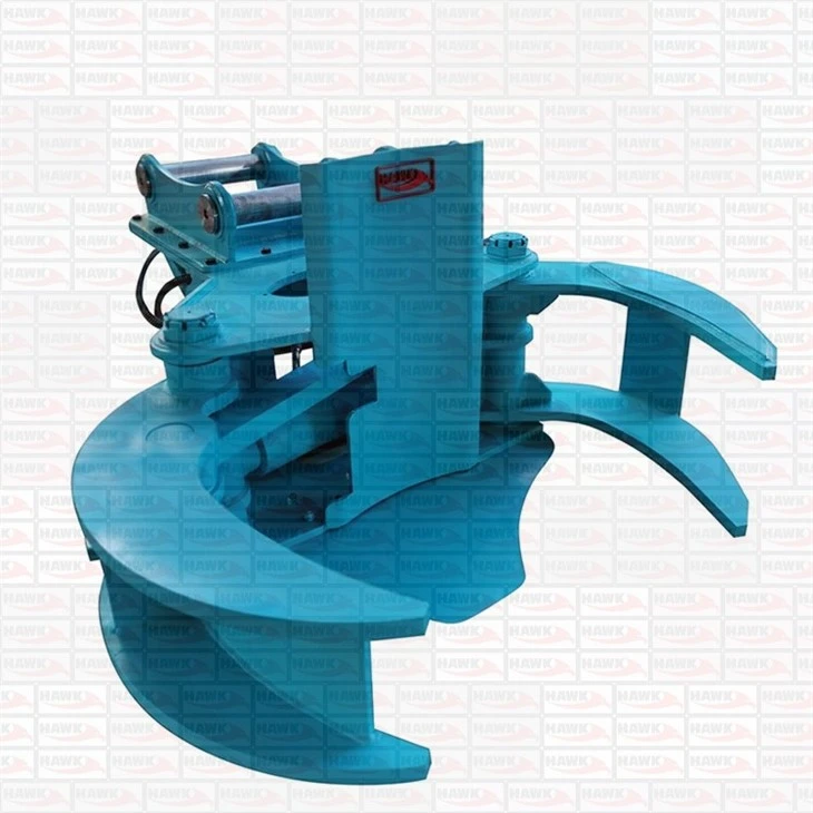 Excavator Hydraulic Tree Shear With Fixed Rotator