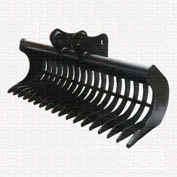 Mini Excavator Stone Rake Bucket