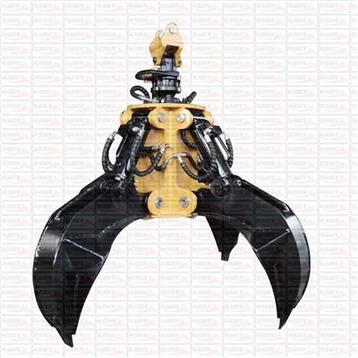 Lub cev muaj zog Hydraulic Txiv kab ntxwv Peel Grapple